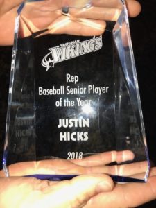 Rep Senior Player of the Year-Justin Hicks