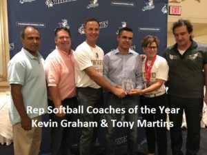 Rep Softball Coaches of the Year-Kevin Graham-Tony Martins1