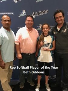 Rep Softball Player of the Year-Beth Gibbons0