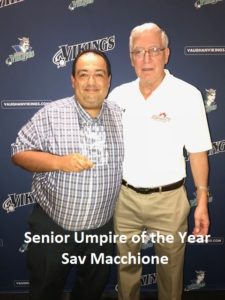 Senior Umpire of the Year-Sav Macchione